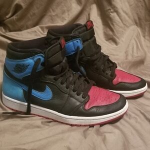 Nike Air Jordan 1 High OG UNC to Chicago Sneakers. Women Size 9.5. Boys Size 7.5